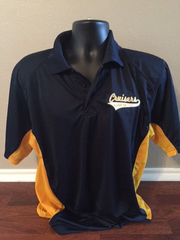 KATY CRUISERS GOLD MEN'S GOLF SHIRT EMBRIODERED LOGO  Badger - BT5 Sport Shirt - 4440