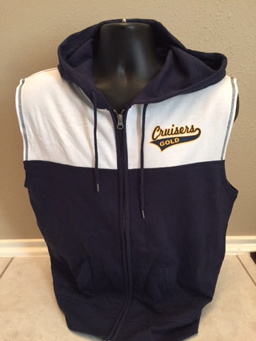 KATY CRUISERS Navy or Red Sleeveless Hoodie - V30