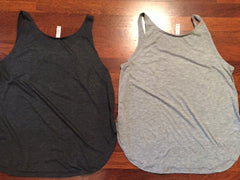 Softball or Baseball All DayBella + Canvas - Women's Flowy Tank with Side Slit - 8802