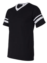 ZEPHYRS ADULT Augusta Sportswear - V-Neck Jersey with Striped Sleeves - 360