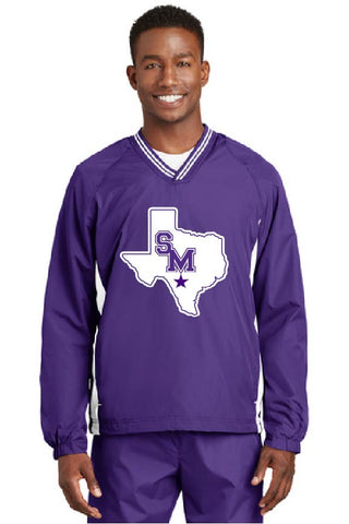 SAN MARCOS RATTLERS - SPORT TEK JST62- Adult Two Stripe Pullover Jacket UP TO 3XL AND YOUTH SIZES
