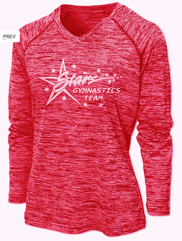 INTRUDERS Ladies Dry-Tek Long Sleeve V-Neck Shirt DT 87