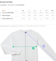 PRO TRAINING - DT525 Ladies DT 4 RUNNERS - THUMBHOLES