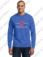 HAYS SOFTBALL -  Adult - Heavy Cotton Long Sleeve T-Shirt