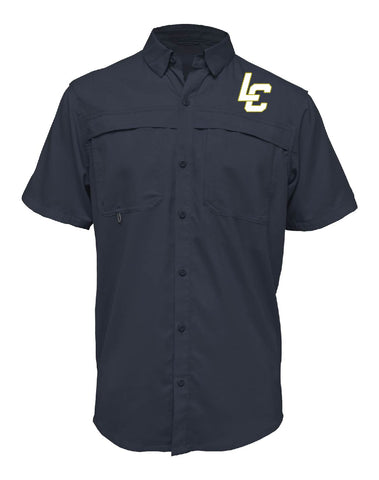 LAKE CREEK HIGH SCHOOL - EMBROIDERED TACKLE 3100 Adult Short Sleeve Fishing Shirt