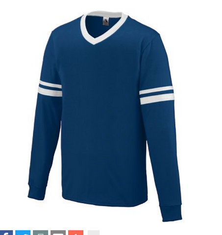 TEXAS TURN 2 - AUGUSTA  STYLE 372 LONG SLEEVE STRIPE JERSEY