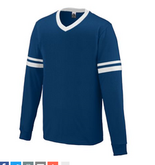 TEXAS TURN 2 - AUGUSTA  STYLE 372 LONG SLEEVE STRIPE JERSEY