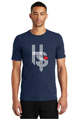 HOT SHOTS BASEBALL Home Plate LOGO Nike Dri-FIT Cotton/Poly Tee - NKBQ5231
