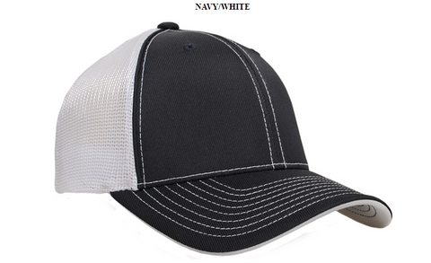 KC - Pacific Headwear D-Series Fitted Trucker Mesh Caps