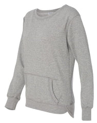 CLASSY BUT I CUSS - J. America - Women's Glitter French Terry Crewneck Sweatshirt - 8867