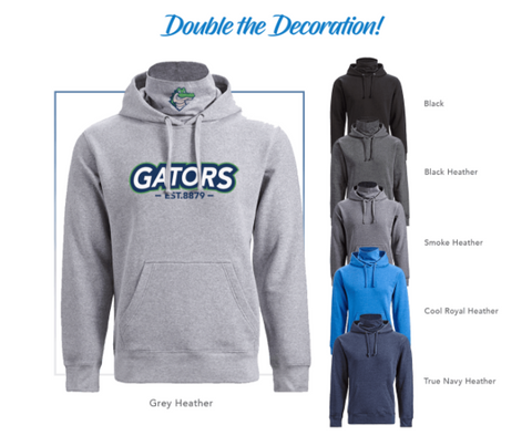 NEW 2021 - J. America - Gaiter Fleece Hooded Sweatshirt - 8879