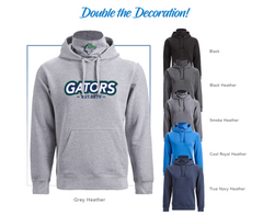 NEW 2021 - J. America - Gaiter Fleece Hooded Sweatshirt - 8879
