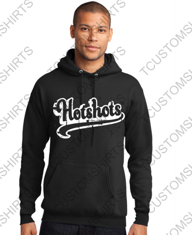 NEW  - HOTSHOTS - RETRO - DISTRESSED HOODIE