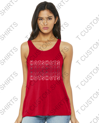 HOTSHOTS STACKED  BELLA FLOWY TANK