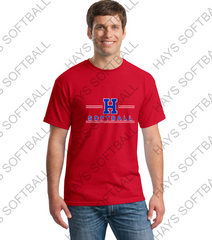 HAYS SOFTBALL - Adult - Heavy Cotton Short Sleeve T-Shirt