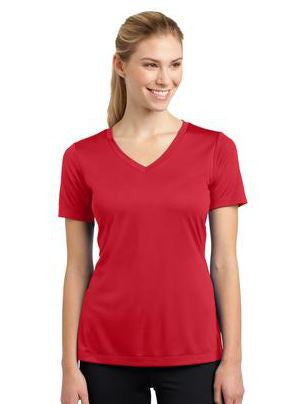 HOTSHOTS Sport-Tek® Ladies PosiCharge® Competitor™ V-Neck Tee. LST353