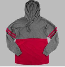 INTRUDERS Granite and Red OR White Hooded Pom Pom Jersey