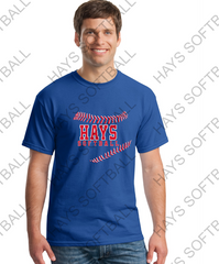 HAYS SOFTBALL - Adult - Heavy Cotton Short Sleeve T-Shirt