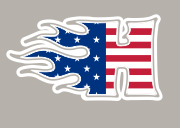 SALE AMERICAN FLAG H LOGO - XT76H ADULT Xtreme-Tek Heather T-Shirt