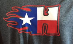 TEXAS FLAG H LOGO - Gildan - Adult Heavy Blend Hooded Sweatshirt - 18500