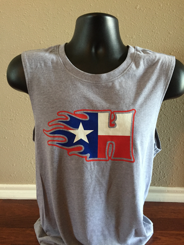 TEXAS FLAG H LOGO TANK - Next Level - Muscle Tank - 6333