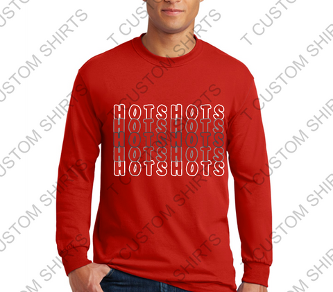 STACKED HOTSHOTS - Gildan - Regular Heavy Duty Tee - LONG SLEEVE