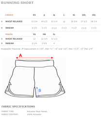 ILLUSIONS - LADIES AND GIRLS  -  Solid Running Short