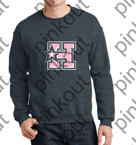 HOTSHOTS PINK OUT - Youth and Adult CREWNECK SWEATSHIRT
