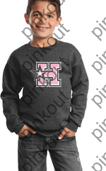 HOTSHOTS PINK OUT - Youth and Adult CREWNECK SWEATSHIRT