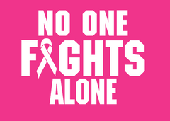 BACK OF SHIRT PRINT - NO ONE FIGHTS ALONE - ADD TO SHIRT