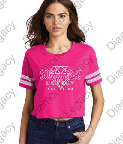 PINK OUT -  Diamond Legacy - District ® Women’s Scorecard Crop Tee