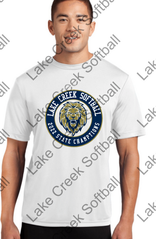 LAKE CREEK - LC STATE CHAMPIONS- SHORT or LONG Sleeve - Sport Tek Posi-Charge