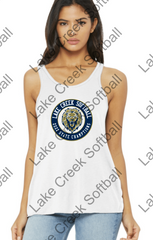 LAKE CREEK -   STATE CHAMPIONS Bella + Canvas - Women's Flowy Racerback Tank - 8800