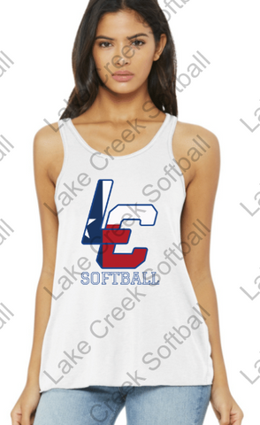 LAKE CREEK - LC RWB -  Bella + Canvas - Women's Flowy Racerback Tank - 8800
