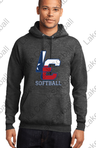 LAKE CREEK - LC SOFTBALL HOODIE   Core Fleece Pullover Hooded Sweatshirt