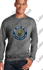 LAKE CREEK -  LC STATE CHAMPIONS or LC TEXAS LOGO - Jerzees - NuBlend Crewneck Sweatshirt - 562MR
