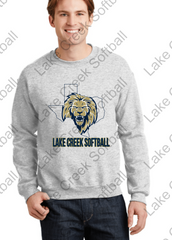 LAKE CREEK -  LC STATE CHAMPIONS or LC TEXAS LOGO - Jerzees - NuBlend Crewneck Sweatshirt - 562MR