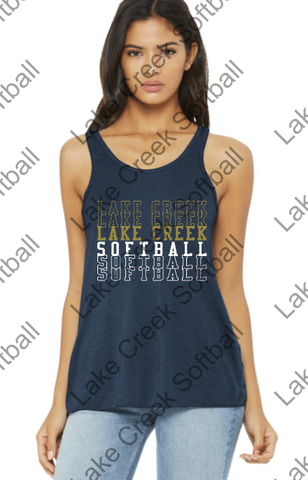 LAKE CREEK -  STACKED Bella + Canvas - Women's Flowy Racerback Tank - 8800