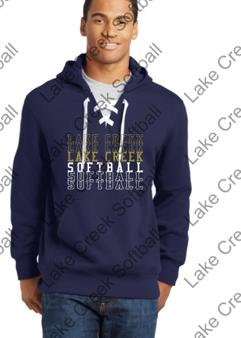 LAKE CREEK - STAKED  ST271 Sport-Tek® Lace Up Pullover Hooded Sweatshirt