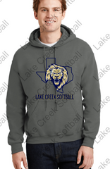 LAKE CREEK -  HOODIE  LC TEXAS LION  Core Fleece Pullover Hooded Sweatshirt