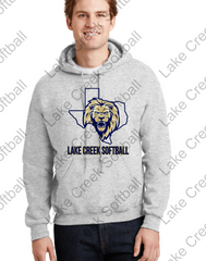 LAKE CREEK -  HOODIE  LC TEXAS LION  Core Fleece Pullover Hooded Sweatshirt
