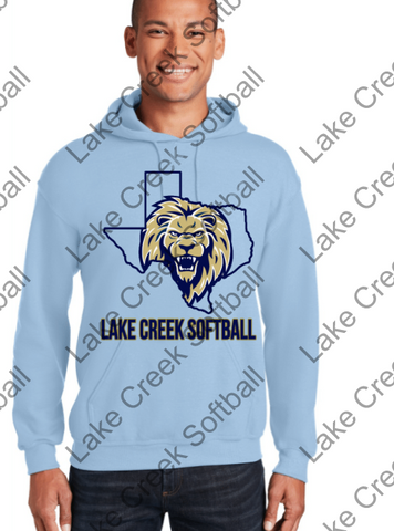 LAKE CREEK -  HOODIE  LC TEXAS LION  Core Fleece Pullover Hooded Sweatshirt