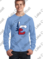 LAKE CREEK LONG SLEEVE COTTON TSHIRT - LC SOFTBALL