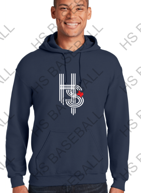 HOT SHOTS BASEBALL- NAVY HOODIE - YOUTH THRU ADULT