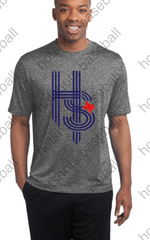 HOT SHOTS BASEBALL LOGO-  GRAY or WHITE Sport-Tek® Adult PosiCharge® Competitor™ Tee. ST350