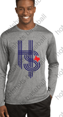 HOT SHOTS BASEBALL LOGO-  GRAY or WHITE Sport-Tek® Adult PosiCharge® Competitor™ Tee. ST350