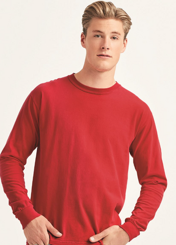 COMFORT COLORS- SUPER SOFT Garment-Dyed Heavyweight Long Sleeve T-Shirt - $6 OFF