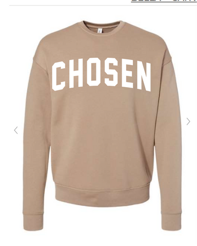 TEXAS CHOSEN BASEBALL- BELLA SPONGE CREWNECK