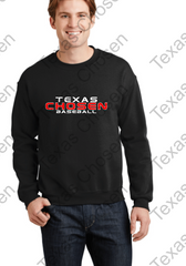 Texas Chosen Baseball- Adult and  Youth Heavy Blend Crewneck Sweatshirt - 18000