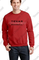 Texas Chosen Baseball- Adult and  Youth Heavy Blend Crewneck Sweatshirt - 18000